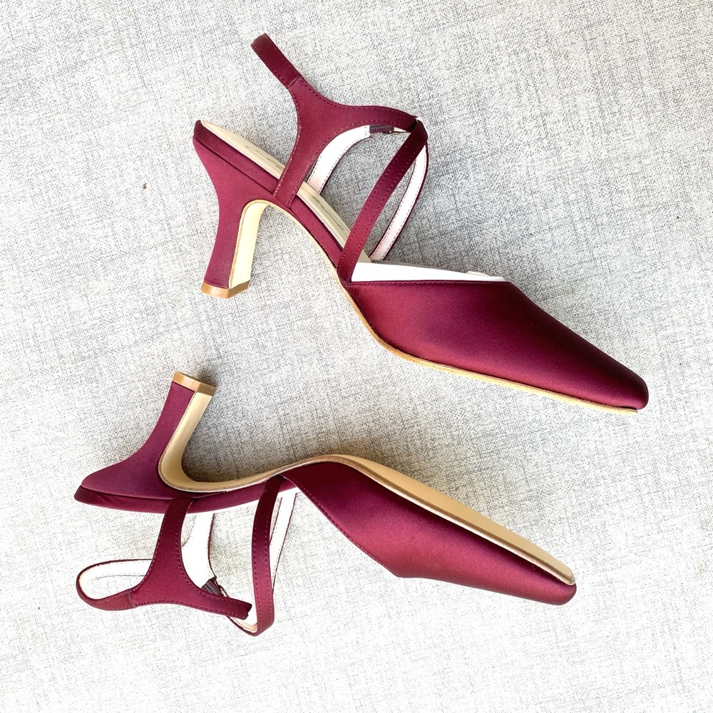 NWT Elegant Burgundy/Wine Women's Shoes - Picture 2 of 5